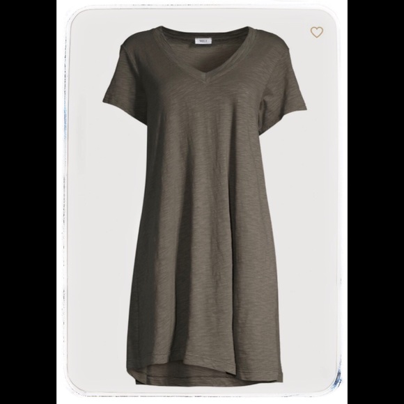 WILT Dresses & Skirts - WILT Olive Green Drop-Torso Dress.